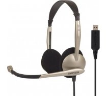 Koss Headphones CS100 Headband/On-Ear  3.5mm (1/8 inch)  Microphone  Black/Gold  021299142851 ( 193087 193087 ) austiņas