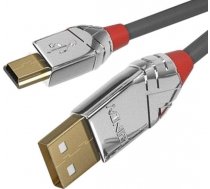 Lindy USB 2.0 Kabel Typ A/Mini-B Cromo Line M/M 7.5m ( 36635 36635 36635 ) USB kabelis