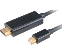 Kabel Akasa DisplayPort Mini - HDMI 1.8m czarny (AK-CBDP19-18BK) ( AK CBDP19 18BK AK CBDP19 18BK AK CBDP19 18BK ) kabelis video  audio