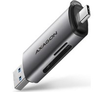 AXAGON CRE-SAC External USB 3.2 Gen1 Type-C+Type-A 2-slot SD/microSD ( CRE SAC ZUCR-082 ) karšu lasītājs