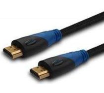 Kabel Elmak HDMI - HDMI 1.5m Melns-blue (cl02) ( cl02 SAVIO CL-02 ) kabelis video audio