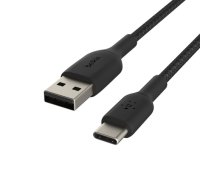 Cable braided USB-C USB-A 15cm Black ( CAB002BT0MBK CAB002bt0MBK ) USB kabelis