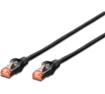 Digitus DK-1644-0025/BL CAT 6 S-FTP patch cable. LSOH. AWG 27/7. Length 0.25m. black ( DK 1644 0025/BL ) kabelis vads