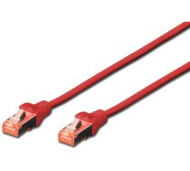 Digitus DK-1644-020/R CAT 6 S-FTP patch cable. LSOH. AWG 27/7. Length 2m. color red ( DK 1644 020/R ) kabelis vads