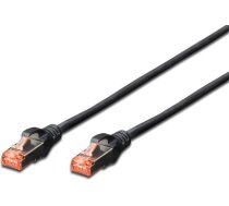 Digitus DK-1644-010/BL CAT 6 S-FTP patch cable. LSOH. AWG 27/7. Length 1m. black ( DK 1644 010/BL ) kabelis vads
