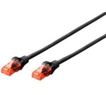 Patchkabel DIGITUS RJ45 U/UTP Cat6  2.00m black Hebelschut ( DK 1612 020/BL DK 1612 020/BL ) tīkla kabelis