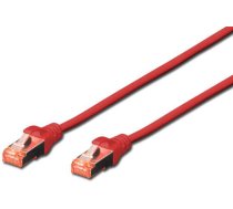 Digitus DK-1644-050/R CAT 6 S-FTP patch cable. LSOH. AWG 27/7. Length 5m. color red ( DK 1644 050/R ) kabelis vads
