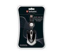 Verbatim Optical Mini Travel Mouse USB Black ( V 49020 ) Datora pele