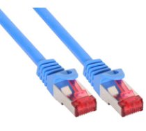 InLine Patch Kabel Sieciowy S/FTP PiMF Cat.6 Blue 1m - 76911B ( 76911B 76911B 76911B ) tīkla kabelis