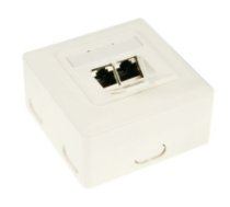 InLine Cat. 6 Aufputz Anschluszdose 2x RJ45 Buchse waagerecht - ( 75602J Inline_ 75602J ) tīkla karte