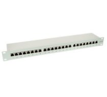 InLine Patch Panel CAT6  24x RJ-45  1U  JasnoGrey (76224) ( 76224 76224 76224 ) Serveru aksesuāri