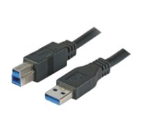 M- CAB - USB- Cable - USB Type A (M) to USB Type B (M) - USB 3.0 - 3 m - black ( 7300036 7300036 7300036 ) USB kabelis