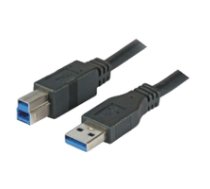 M- CAB - USB- Cable - USB Type A (M) to USB Type B (M) - USB 3.0 - 3 m - black ( 7300036 ) USB kabelis