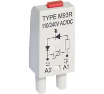 Relpol Signaling module LV green LED + varistor V 110-230V AC/DC M93G gray (854860) ( 5900005099007 854860 )