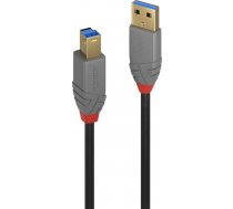 Lindy USB 3.0 Kabel Typ A/B Anthra Line M/M 0.5m ( 36740 36740 36740 ) USB kabelis