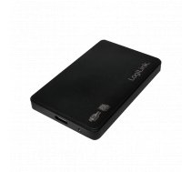 Geh. 6.3cm (2 5") LogiLink USB 3.0/SATA  Black ALU screwless ( UA0256 UA0256 UA0256 ) cietā diska korpuss