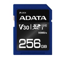 ADATA Premier Pro SDXC UHS-I U3 Class 10 256GB (R95/W60) retail ( ASDX256GUI3V30S R ASDX256GUI3V30S R ASDX256GUI3V30S R ) atmiņas karte