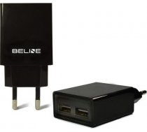 Travel charger 2xUSB 2A black ( Beli0012 ) iekārtas lādētājs