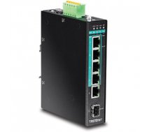 Switch 5-port Indust. Gbit PoE+ DIN Rail metall IP 30 120W ( TI PG541 TI PG541 TI PG541 ) komutators