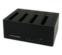 LC Power LC-DOCK-U3-4B HDD docking station ( LC DOCK U3 4B LC DOCK U3 4B LC DOCK U3 4B ) USB centrmezgli