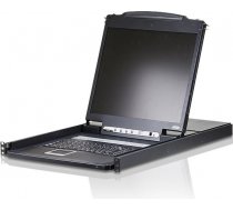 ATEN KVM 8 port LCD 19'' + keyboard + touchpad PS/2 or USB  1U 19'' Rack ( CL1308N ATA AG CL1308N ATA AG ) KVM komutators