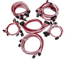 Super Flower Sleeve Cable Kit Pro - white/rot ( SF CKP WHRD SF CKP WHRD ) Barošanas bloks  PSU