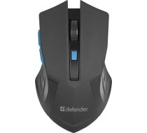 MOUSE DEFENDER ACCURA MM-275 RF BLACK-BLUE OPTICAL 1600DPI 6P ( 52275 52275 ) Datora pele