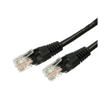 TB Patchcord cat.6A RJ45 UTP 1m. black ( AKTBXKS6AUP100B ) tīkla kabelis