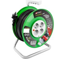 AWTools Przedluzacz bebnowy Standard 3 x 1 5mm 16A czarny 25m (AW70216) ( AW70216 ) elektrības pagarinātājs