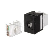 Gniazdo keystone RJ45 UTP bezn. kat.6 Q-lantec ( MKB U6 1 ) tīkla kabelis