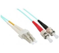 InLine Patchcord swiatlowodowy  LC/ST 50/125micro;m OM3 2m (88502O) ( 88502O 88502O 88502O ) tīkla kabelis