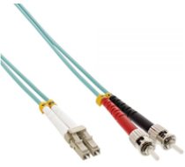 InLine Patchcord swiatlowodowy LC/ST   50/125micro;m OM3 0.5m (88504O) ( 88504O 88504O 88504O ) tīkla kabelis