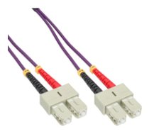 InLine Patchcord swiatlowodowy SC/SC  50/125µm   OM4 0.5m (83555P) ( 83555P 83555P 83555P ) tīkla kabelis