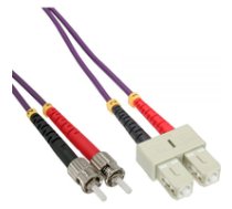 InLine Patchcord swiatlowodowy SC/ST  50/125micro;m   OM4 2m (82502P) ( 82502P 82502P 82502P ) tīkla kabelis