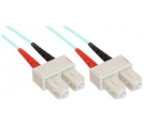 InLine Patchcord swiatlowodowy SC/SC  50/125micro;m   OM3 2m (83502O) ( 83502O 83502O 83502O ) tīkla kabelis