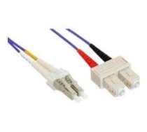 InLine Patchcord swiatlowodowy LC/LC   62.5/125µm   OM1   0.5m (88634) ( 88634 88634 88634 ) tīkla kabelis