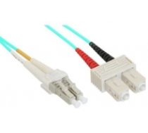 InLine Patchcord Swiatlowodowy  LC/SC   50/125micro;m   OM3   1m (88641O) ( 88641O 88641O 88641O ) tīkla kabelis