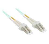 InLine Patchcord swiatlowodowy LC/LC   50/125micro;m   OM3 0.5m (88544O) ( 88544O 88544O 88544O ) tīkla kabelis