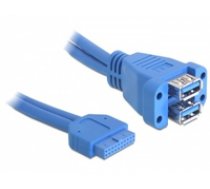 Delock USB 3.0 Pin Header - USB internal to external cable - 19 pin USB 3.0 header to USB Type A - 45 cm ( DE 82942 82942 82942 ) kabelis datoram