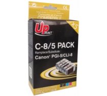 UPrint Tintes kārtridžs Canon PGI-5/CLI-8 Multipaka ( 3584770881894 C 8/5 PACK UP ) kārtridžs