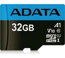 ADATA Premier 32GB MicroSDHC/SDXC UHS-I Class 10 with Adapte Up To 85MB/s ( AUSDH32GUICL10A1 RA1 AUSDH32GUICL10A1 RA1 4713218461926 AUSDH32GUICL10A1 RA1 ) atmiņas karte