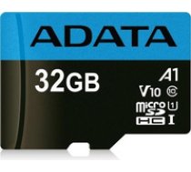 ADATA Premier 32GB MicroSDHC/SDXC UHS-I Class 10 with Adapte Up To 85MB/s ( AUSDH32GUICL10A1 RA1 2986738 ) atmiņas karte