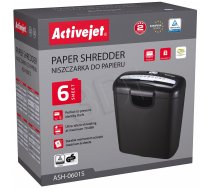 Activejet ASH-0601S paper shredder ( 5901443108528 5901443108528 ASH 0601S ) papīra smalcinātājs