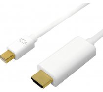 LOGILINK - Mini DisplayPort to HDMI  4K  white  5m ( CV0125 CV0125 CV0125 ) kabelis  vads