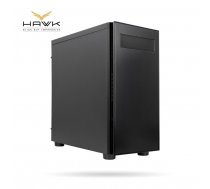 PC case HAWK AL-02B-OP Midi Tower Black ( AL 02B OP AL 02B OP AL 02B OP ) Datora korpuss