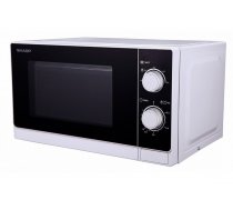 Sharp Home Appliances R-200WW Countertop Solo microwave 20 L 800 W Black White ( R 200W R200WW 18100088 R200WW ) Mikroviļņu krāsns