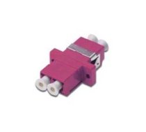 DIGITUS LWL Kupplung LC - LC Duplex Coupler  OM4  Pink ( DN 96019 1 DN 96019 1 DN 96019 1 )