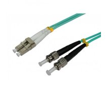 Intellinet Fiber optic patch cable ST-LC duplex 1m 50/125 OM3 multimode ( 305809 ) tīkla kabelis
