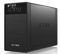 IcyBox External RAID system for 2x3 5'' SATA I/II/III  USB 3.0  eSATA  Black ( IB RD3620SU3 IB RD3620SU3 IB RD3620SU3 ) Ārējais cietais disks
