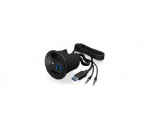 IcyBox Desk Hub 2x USB 3.0 1x USB 3.0 Type-C audio input/output SD reader ( IB HUB1404A 4250078166306 60304 ZUUS-427 ) USB centrmezgli